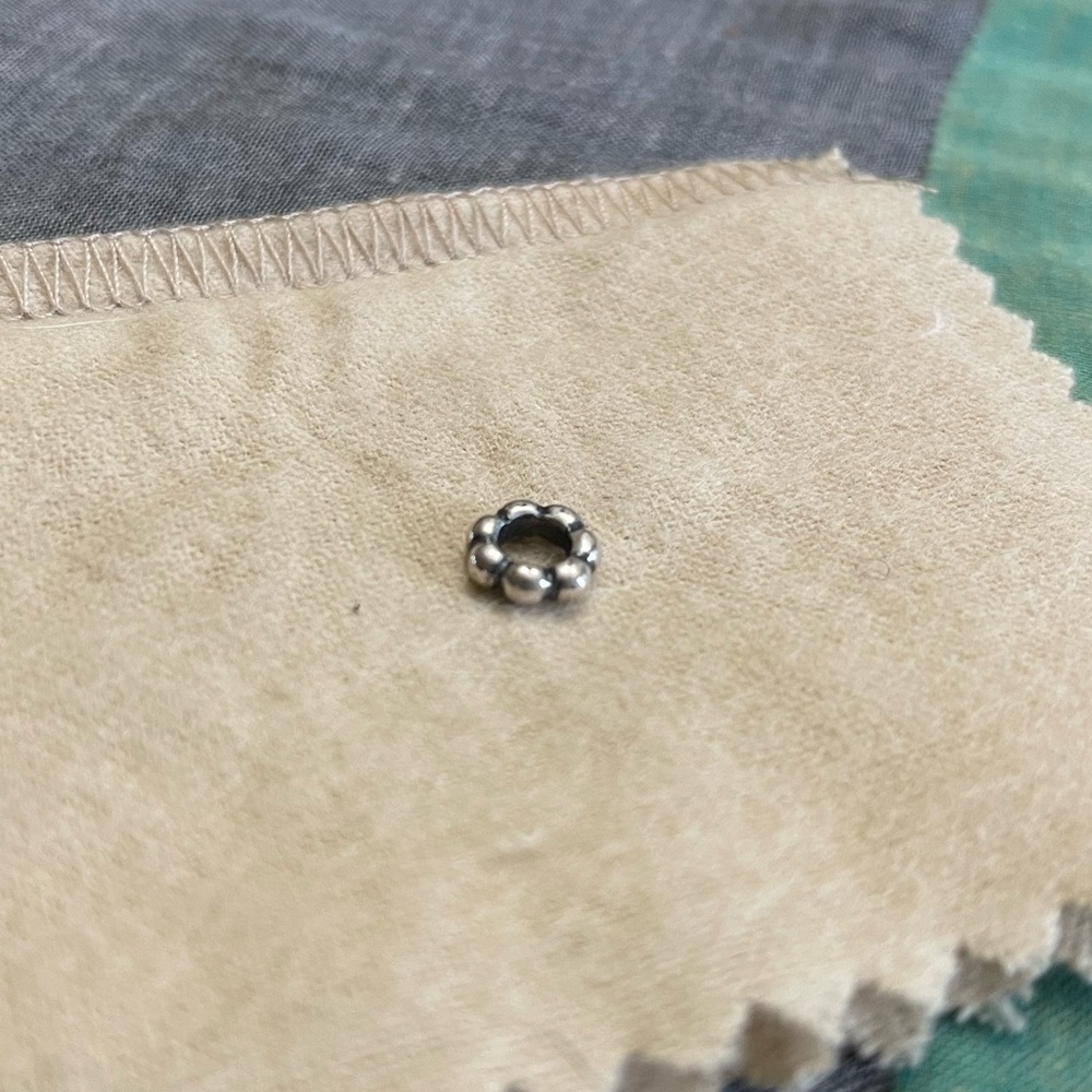 Pandora sterling silver bumpy spacer bead